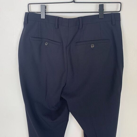 HUGO Boss men’s navy wool dress pant The Jam75/Sharp3 28” inseam - Picture 6 of 15